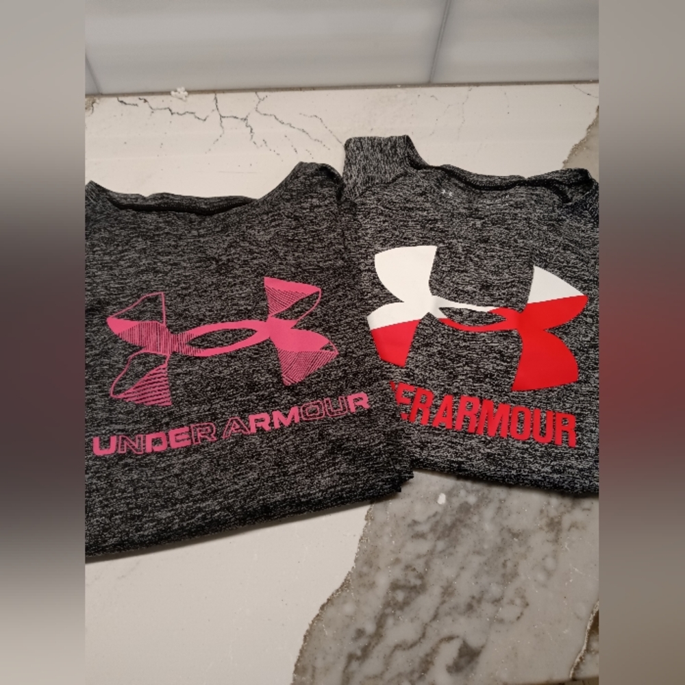 Set of Girls Youth UnderArmour shirts